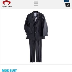Appaman Fine tailoring boys black suit 14 10 11